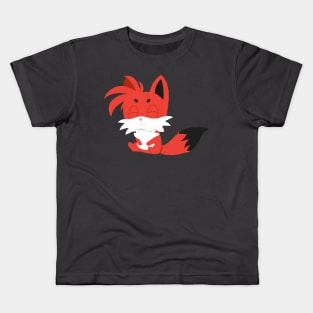 Cute Chibi Red Fox Cub Kids T-Shirt